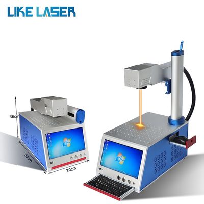 Máquina de corte de grabado de marcado por láser de fibra 3 años Servicio postventa 50W 80W 100W