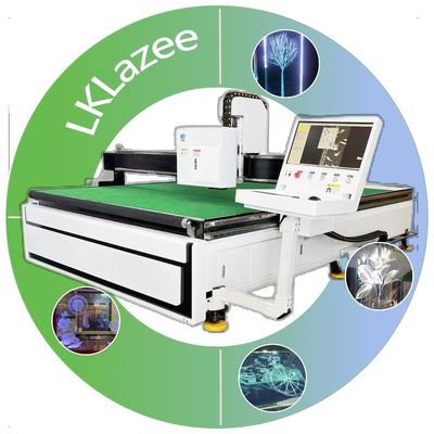 Gran tamaño de vidrio Lklazee 2513 Bloque de vidrio máquina de grabado con láser verde con 2
