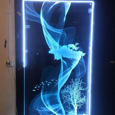 Gran tamaño de vidrio Lklazee 2513 Bloque de vidrio máquina de grabado con láser verde con 2