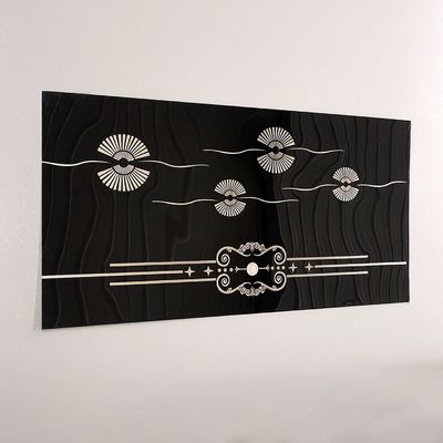 Máquina de grabado por láser CNC para decoración de arte de color de hoteles en chapa de acero inoxidable 304