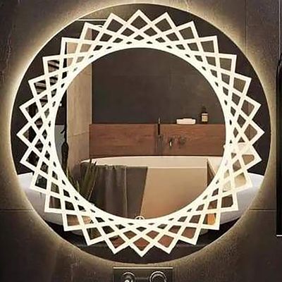 Máquina de fabricación de espejos de pared y baño tamaño personalizado con gran espejo de pantalla LED