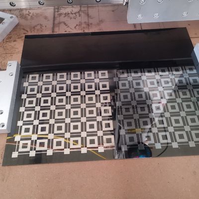 Decoración de puertas de ascensores Máquina de grabado láser metálico con visibilidad láser invisible
