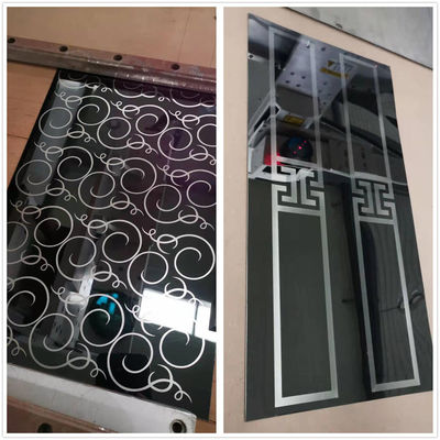 Decoración de puertas de ascensores Máquina de grabado láser metálico con visibilidad láser invisible