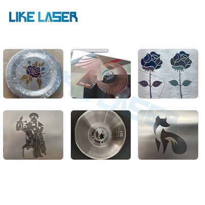 Max 50W 100W DIY teclado color de acero Qr código bolígrafo rotativo de aluminio profundo logotipo de bronce máquina de grabado láser para metal 3D