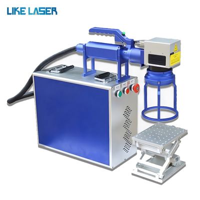 20W 30W 50W Mini portátil portátil pequeño escritorio placa de metal de hoja de láser marcador grabador grabador grabado máquina de marcado