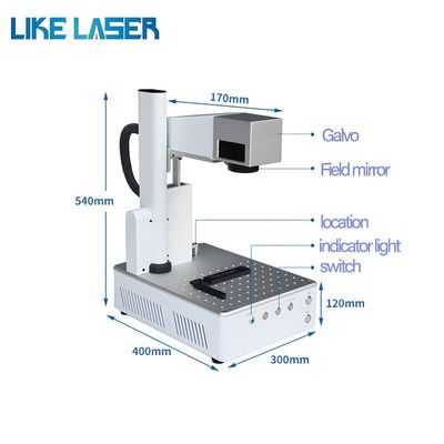 Máquina de marcado con láser de fibra Jpt M7 20W 30W Mopa Color Laser Graver