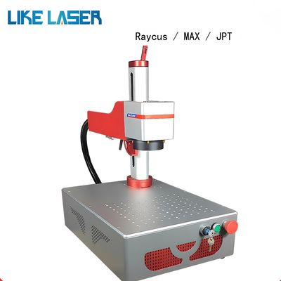 Tiendas de confección LIKE-F-ILM-001 Máquina de marcado por láser de fibra grabado y corte de plástico