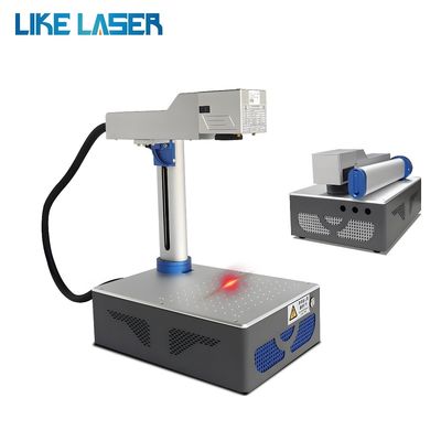 Tiendas de confección LIKE-F-ILM-001 Máquina de marcado por láser de fibra grabado y corte de plástico