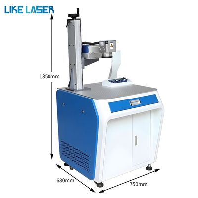 Máquina de grabado con láser UV para fuente de luz fría de vidrio de plástico de código de fecha