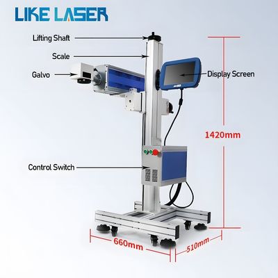 Máquina de marcado con láser de 175 mm*175 mm para el grabado de código de fecha en Shenzhen