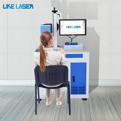 Grabación no metálica Galvo CO2 Ov láser con sistema de enfriamiento por aire y cinta transportadora 30W 60W