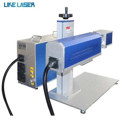 Profundidad de marcado 0-1,2 mm Máquina de marcado de grabado láser de CO2 de enfriamiento por aire para logotipo personalizado