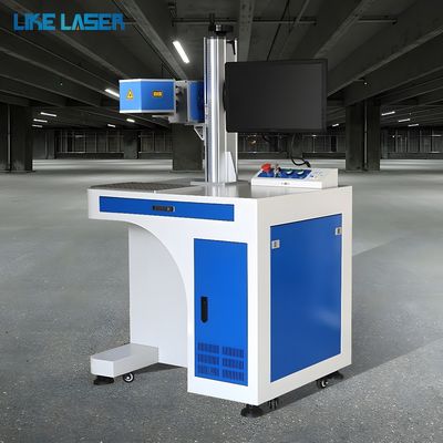 Máquina de marcado por láser de fibra de alta precisión para alambre de línea de extrusión de plástico desde línea