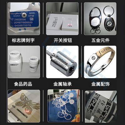 Como-F-DLM-001 escritorio Raycus 20W 30W 50W 70W Fibra láser marcador máquina CNC para tazas de Yeti
